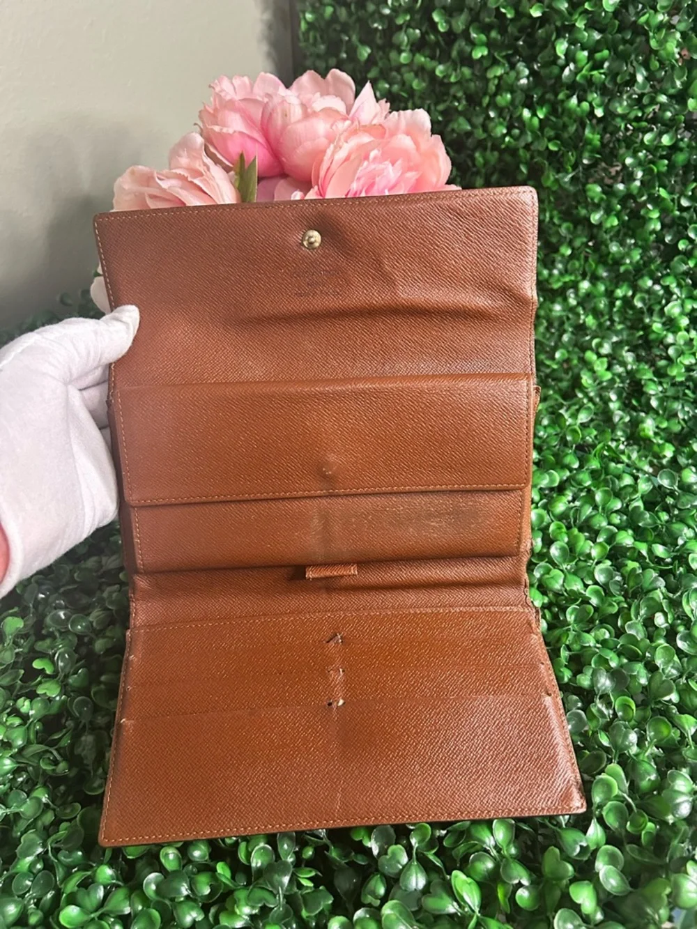 Vintage Louis Vuitton Monogram Long Wallet w/ Pen Loop - Picture 6 of 13